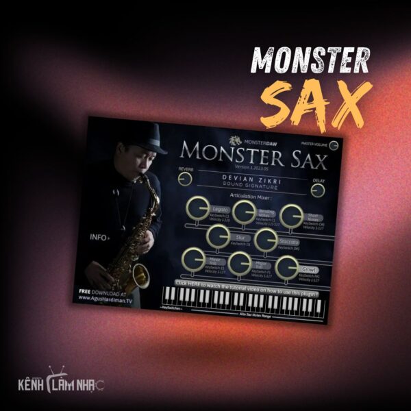 MONSTER SAX – Saxophone Đa Biểu Cảm Chỉ 50MB
