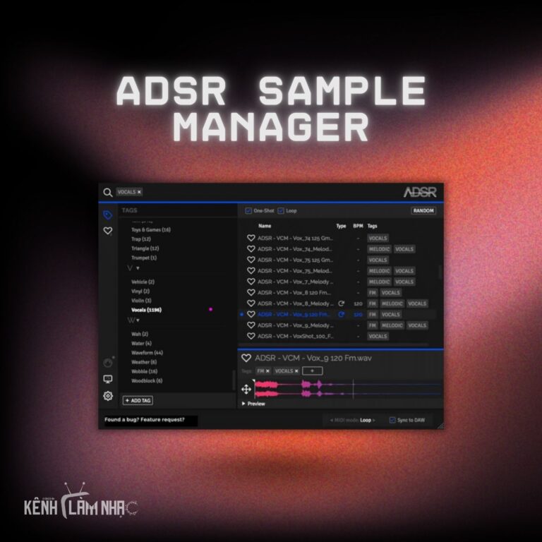 ADSR SAMPLE MANAGER ADSR SAMPLE MANAGER