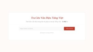 Tra Cứu Vần Điệu