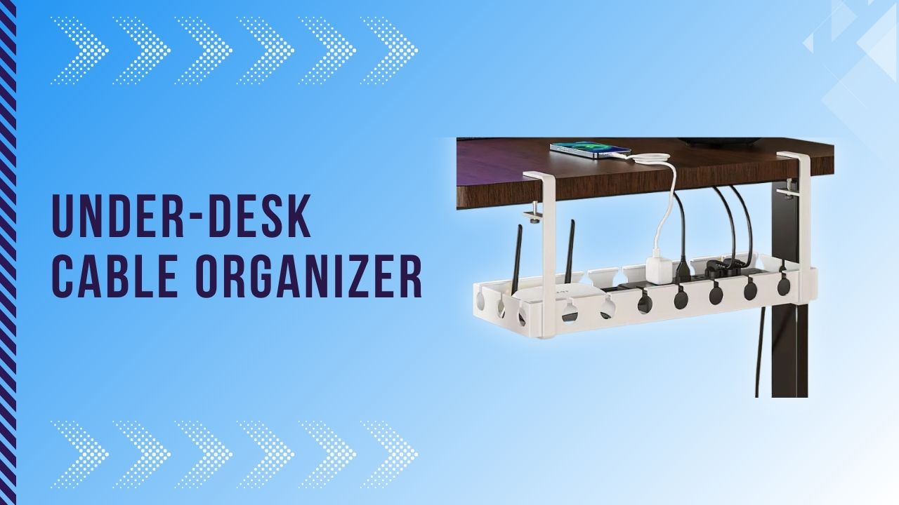Khay sắp xếp ổ cắm, dây điện dưới bàn
